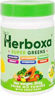 Super Greens citrom-menta ízű italpor Herboxa