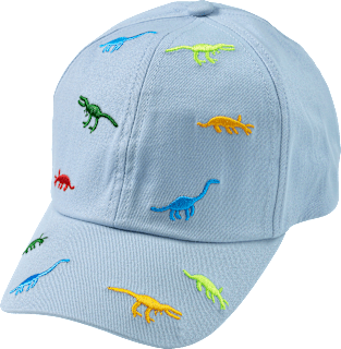 Basecap mit Dino-Muster, blau, Gr. 50/51 PUSBLU
