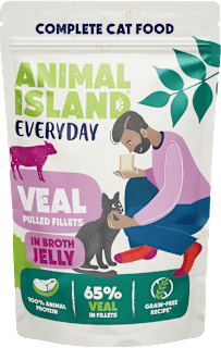 Karma mokra dla kota cielęcina w galarecie z rosołu ANIMAL ISLAND