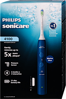 Elektromos fogkefe Sonicare 4100 tokkal tengerészkék színben Philips Sonicare