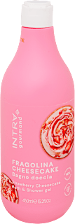 Hab- és tusfürdő epres sajttorta illatú INTRA gourmand