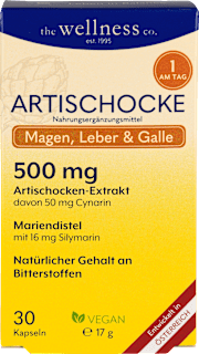 Artischocke Cynarin + Mariendistel Kapseln the wellness co.