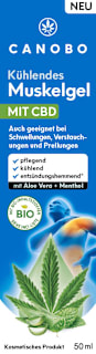 Kühlendes Muskelgel mit CBD Canobo