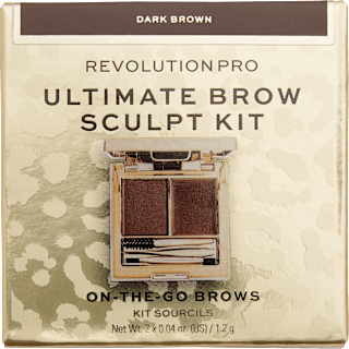 Комплект за вежди Ultimate Brow Sculpt Dark Brown Revolution PRO