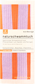 Naturschwammtücher "Happy" (28x28 cm) nordesign
