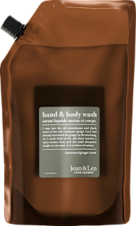 Flüssigseife rosemary & ginger, Rosmarin & Ingwer, Nachfüllpack Jean&Len