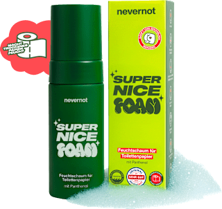 Feuchtschaum für Toilettenpapier  nevernot