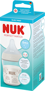 Staklena bočica za bebe Perfect Match bijela, od rođenja, 120 ml NUK