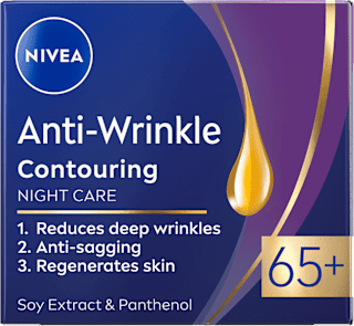 Нощен крем за лице против бръчки, 65+ г. NIVEA