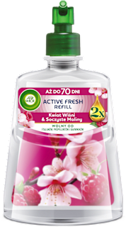 Wkład do automatycznego odświeżacza powietrza Active Fresh Cherry Blossom & Raspberry AIR WICK
