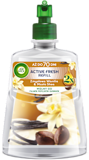 Wkład do automatycznego odświeżacza powietrza Active Fresh Sweet Vanilla & Shea Butter AIR WICK