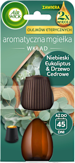 Wkład do automatycznego dyfuzora zapachowego Aromatyczna mgiełka Eucalyptu & Cedarwood AIR WICK
