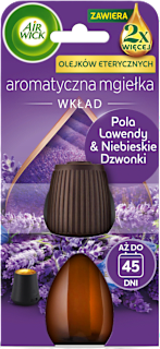 Wkład do automatycznego dyfuzora zapachowego Aromatyczna mgiełka Lavender Meadow & Bluebells AIR WICK