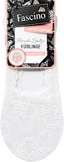 Șosete cu vârf și talpă din bumbac, alb, mărimea 39-42 Fascino