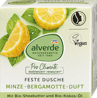 Pro Climate tuhé sprchové mýdlo bio máta & bio bergamot alverde NATURKOSMETIK