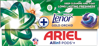 Kapsule za pranje rublja Allin1 Pods+ – Touch of Lenor Gold Orchid ARIEL