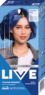 Боя за коса Ultra Brights - Nr. 095 Син електрик Schwarzkopf LIVE