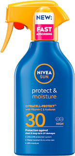 Sprej za zaščito pred soncem Protect & Moisture, ZF 30 NIVEA SUN