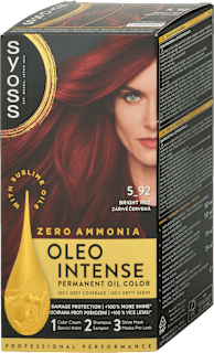 Farba na vlasy - 5-92 žiarivá červená Syoss Oleo Intense