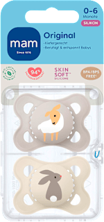 Schnuller Original Pure beige 0-6 Monate mam