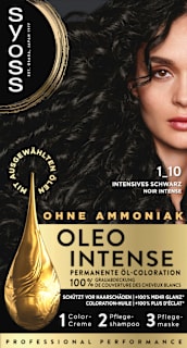 Haarfarbe Permanente Öl-Coloration 1_10 Intensives Schwarz Syoss Oleo Intense