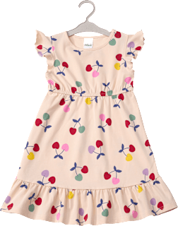 Kleid Pro Climate mit Kirsch-Muster, beige, Gr. 110 ALANA