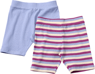 Radlerhosen mit Ringel-Muster & Ripp-Struktur, lila + rosa, Gr. 92 ALANA