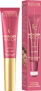 Kremno rdečilo z gobico Wonder Match - 01 EVELINE COSMETICS