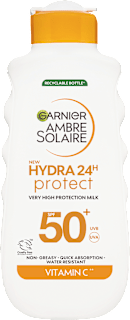 Слънцезащитно мляко Hydra 24H Protect SPF 50+ GARNIER AMBRE SOLAIRE