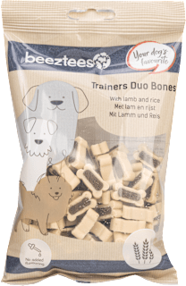 Dopolnilna hrana za pse - priboljški za pse z jagnjetino in rižem beeztees
