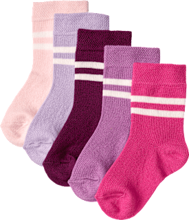 Socken mit Streifen-Muster, lila, Gr. 31/33 ALANA