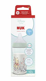 Шише със силиконов биберон Perfect Match Мечо Пух , 3+м NUK