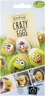 dekorační pásky na vajíčka Crazy Eggs HEITMANN Eierfarben