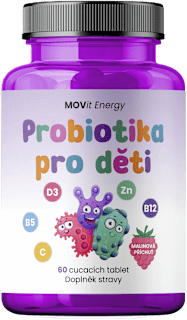 probiotika pro děti s malinovou příchutí MOVit