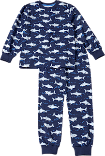 Schlafanzug Pro Climate mit Haifisch-Muster, blau, Gr. 98 ALANA