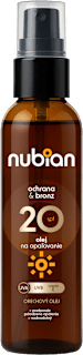 olej na opalování ve spreji SPF20 NUBIAN