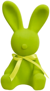 Plišani zec – zeleni, s mašnom Ira Commerce