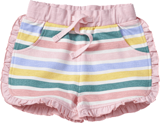 Shorts mit Streifen-Muster & Rüschen, rosa, Gr. 80 ALANA