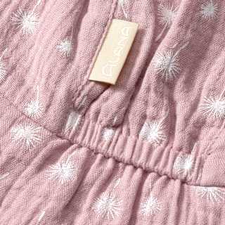 Schirmmütze mit Nackenschutz aus Musselin & Pusteblumen-Muster, rosa, Gr. 50/51 ALANA