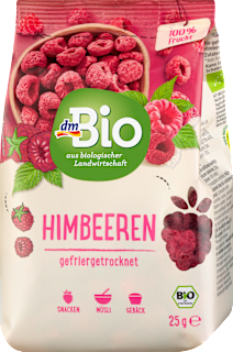 Trockenfrüchte Himbeeren gefriergetrocknet dmBio