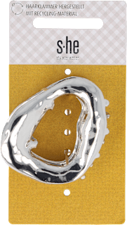 Haarklammer Organisch Silber s-he stylecollection