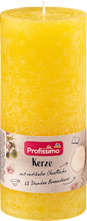 svíčka rustikální 160/68, žlutá Profissimo