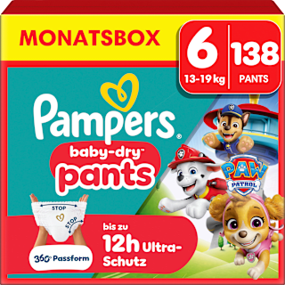 Baby Pants Baby Dry Gr. 6 Extra Large (13-19 kg) Limited Edition Paw Patrol Monatsbox Pampers