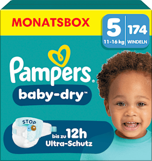 Windeln Baby Dry Gr. 5 Junior (11-16 kg) Monatsbox Pampers baby-dry