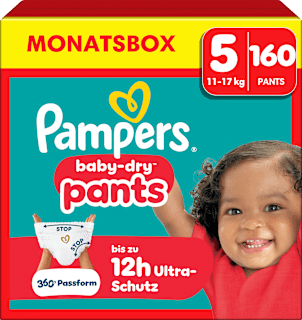 Baby Pants Gr. 5 Junior (11-17 kg) Monatsbox Pampers baby-dry