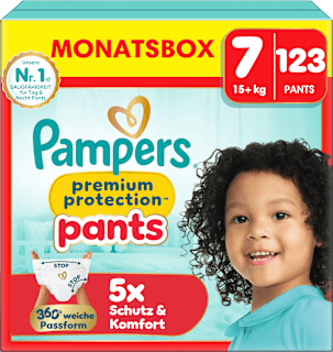 Baby Pants Gr. 7 Extra Large (15+ kg) Monatsbox Pampers premium protection