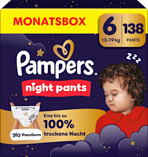 Baby Pants Night Gr. 6 (13+ kg) Monatsbox Pampers