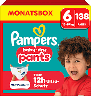 Baby Pants Baby Dry Gr. 6 Extra Large (13-19 kg) Monatsbox Pampers baby-dry