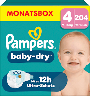 Windeln Baby Dry Gr. 4 Maxi (9-14 kg) Monatsbox Pampers