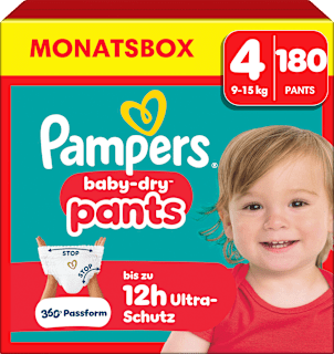Baby Pants Baby Dry Gr. 4 Maxi (9-15 kg) Monatsbox Pampers
